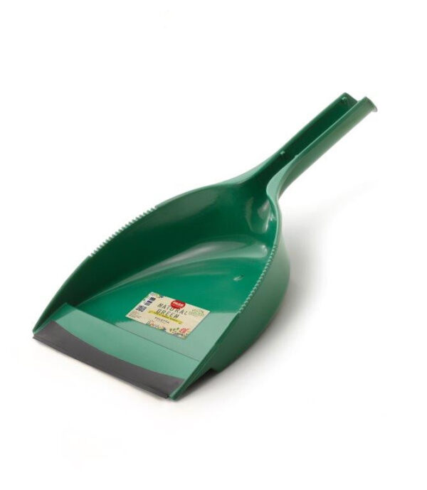 Fass Natural Green szemeteslapát gumi éllel zöld