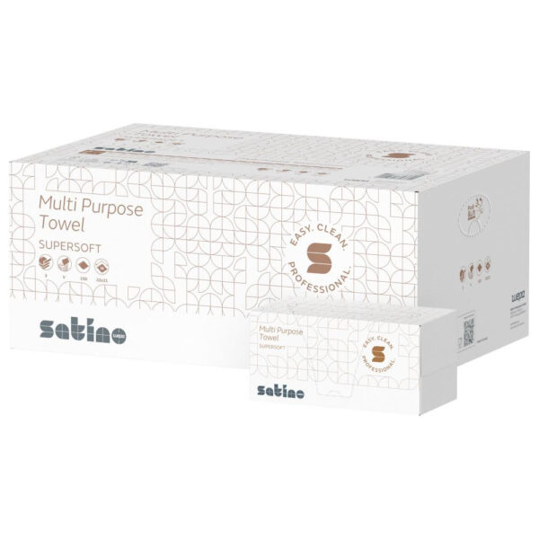Satino Wepa Supersoft többcélű V hajtogatott törlőkendő 2 réteg