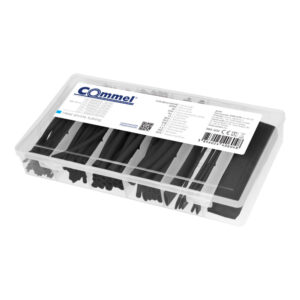 Commel zsugorcső szett 100DB 100mm fekete