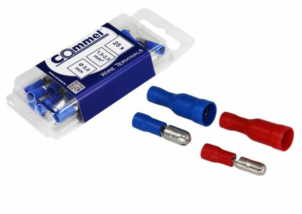 Commel szigetelt hengeres csatlakozó dugó 0.5-1.5 mm2