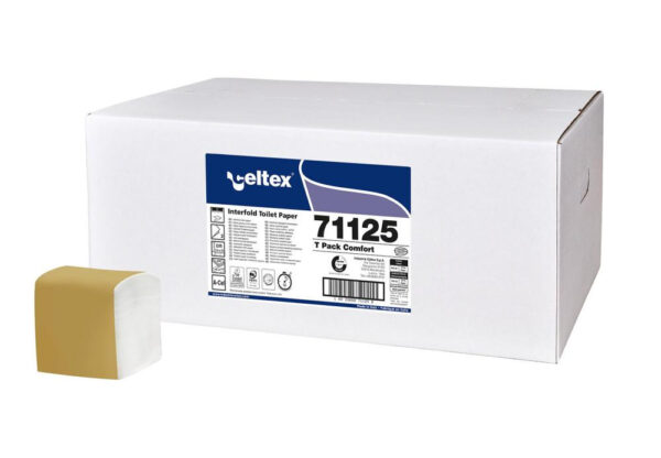 Celtex T Pack hajtogatott toalettpapír cellulóz 2 réteg