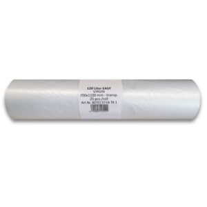Folistar HNAT Szemeteszsák átlátszó HDPE 70x110 cm 135L 25db/tekercs