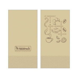 Lucart Eco Natural Szalvéta 33x33cm Jó reggelt 1/8-os 2 rétegű 50 lap/csomag