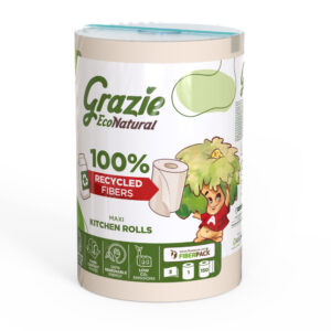 Lucart GRAZIE NATURAL Tekercses kéztörlő 3 rétegű
