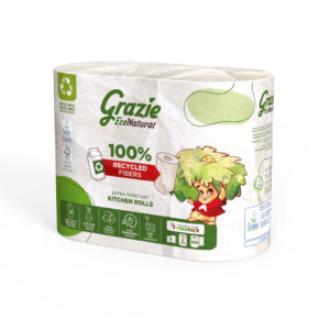 Lucart GRAZIE NATURAL Tekercses kéztörlő 2 rétegű