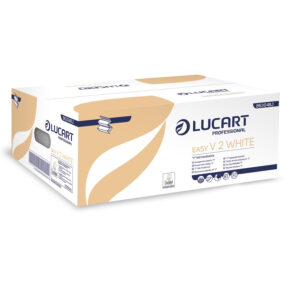Lucart Easy V hajtogatott kéztörlő 2 rétegű fehér