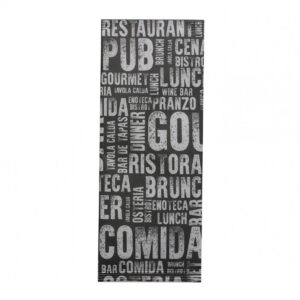 Infibra evőeszköztartó Gourmet mintás 2 rétegű 38x38 fehér szalvétával 125 darab/csomag