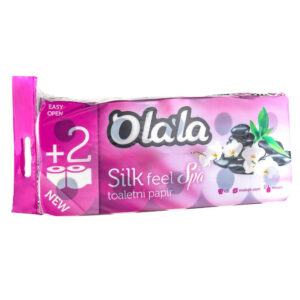 Olala Silk Feel Spa toalettpapír 3 rétegű fehér 155 lap 10 tekercses