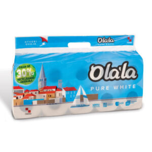 Olala Pure White kistekercses toalettpapír 3 rétegű fehér 10 tekercses