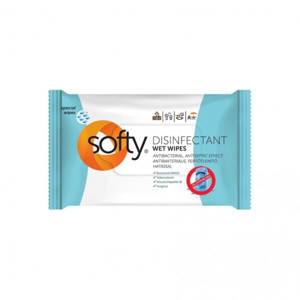 Nedves Softy Disinfectant fertőtlenítő törlőkendő 40 lap