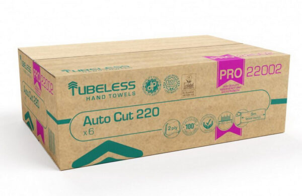 Tubeless AUTOCUT PRO 220 tekercses kéztörlő 2 rétegű