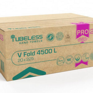 Tubeless V Hajtogatott kéztörlő 2 rétegű