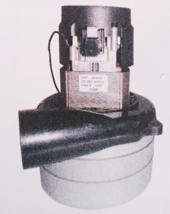 Háromfokozatú tangenciális motor porszívókhoz