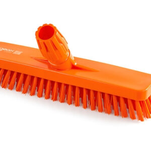 Igeax padlótisztító kefe 30cm széles narancssárga 0