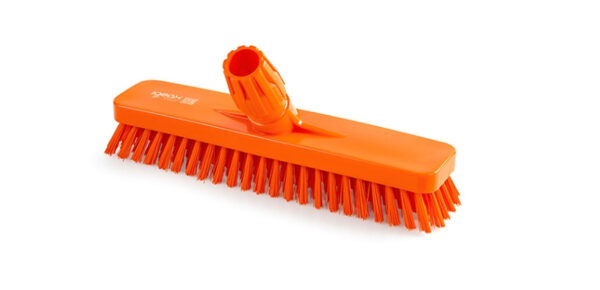 Igeax padlótisztító kefe 30cm széles narancssárga 0