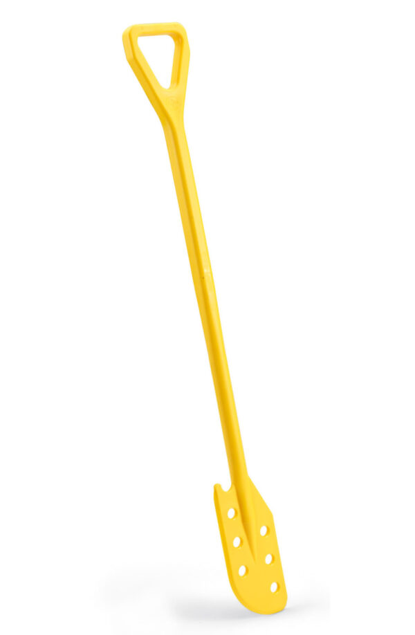 Igeax keverőlapát / kaparó lukacsos 130 mm x 1200 mm sárga