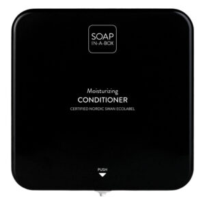 Soap-In-A-Box fényes fekete hajkondicionáló adagoló