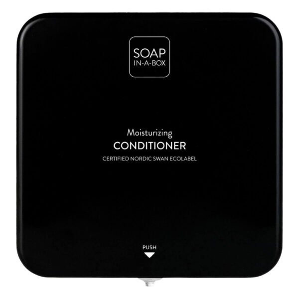Soap-In-A-Box fényes fekete hajkondicionáló adagoló