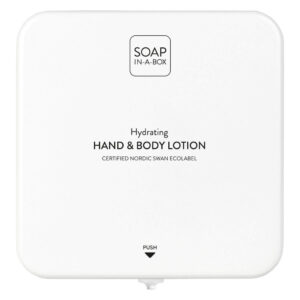 Soap-In-A-Box fényes fehér kéz- és testápoló adagoló