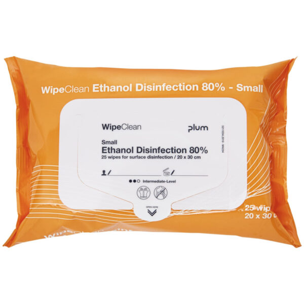 Plum WipeClean Ethanol Disinfection 80% fertőtlenítő kendők