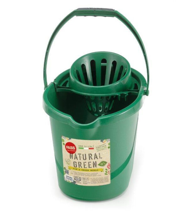 Fass Natural Green felmosó vödör csavarókosárral