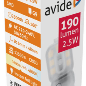 Avide LED 2.5W G9 NW 4000K
