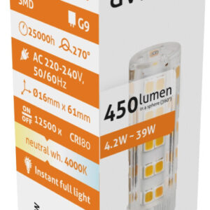 Avide LED 4.2W G9 NW 4000K