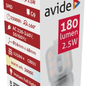 Avide LED 2.5W G9 WW 3000K