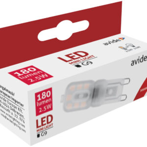 Avide LED 2.5W G9 WW 3000K fekvő