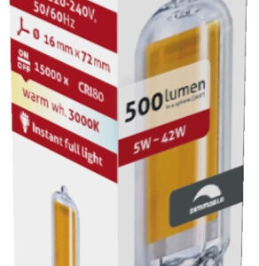 Avide LED 5W G9 COB WW 3000K Dimm.