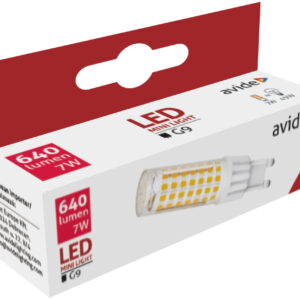 Avide LED 7W G9 WW 3000K fekvő