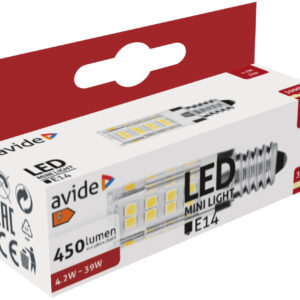 Avide LED 4.2W JD E14 WW 3000K fekvő