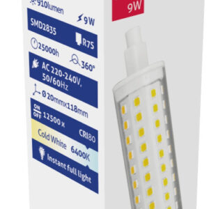Avide LED 9W R7S 20x118mm CW 6400K