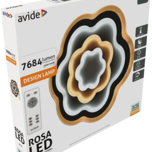 Avide Design Mennyezeti Lámpa Rosa 90W(45+45) RF Távirányítóval