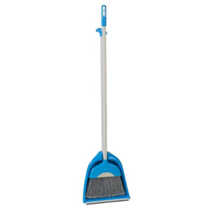 Seprű+szemétlapát kék 110cm