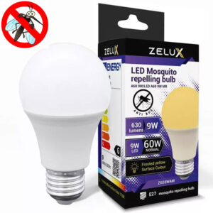 Zelux E27 9W rovarriasztó LED izzó – UV-mentes