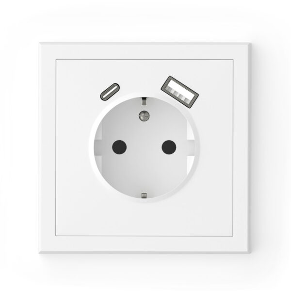 Commel Schuko csatlakozóaljzat dugalj + USB A