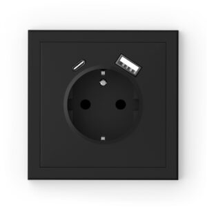 Commel Schuko csatlakozóaljzat dugalj + USB A