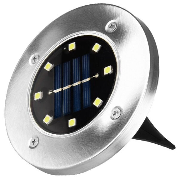 Entac Kerti Szolár Lámpa 100mm Műanyag 8 LED taposólámpa