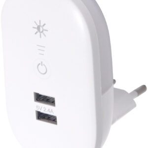 Entac Éjjeli Fény 3000K Fényerőszabályzós 2 USB Porttal