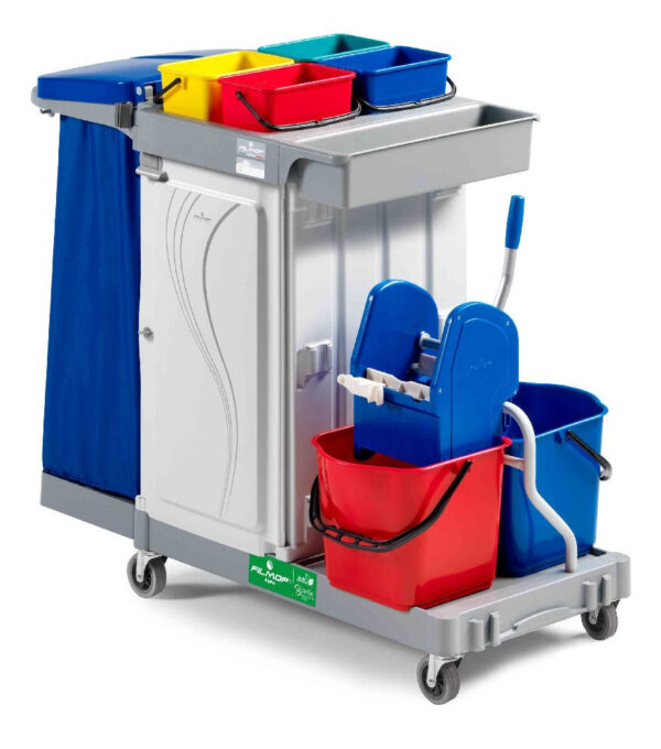 Filmop Alpha 6103 takarítókocsi 4x4L + 2x15L vödörrel