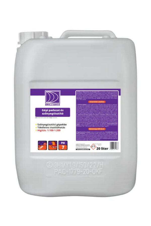 Brilliance® Gépi padozat- és szőnyegtisztító 20 liter