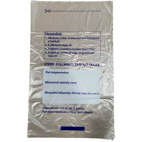 Glossy Ételminta Tároló Tasak