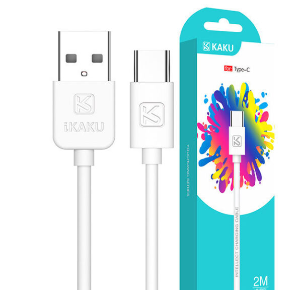 KAKU töltő és adatkábel 2M - USB TYPE-C