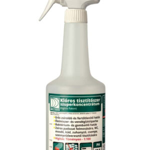 Klóros tisztítószer szuperkoncentrátum hígító flakon szórófejjel 750ml (üres)