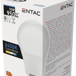 Entac LED Globe E27 10W CW 6400K