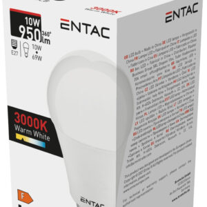 Entac LED Globe E27 10W WW 3000K