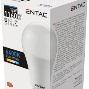 Entac LED Globe E27 12W CW 6400K