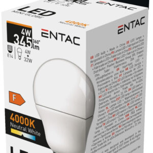 Entac LED Mini Globe E14 4W NW 4000K