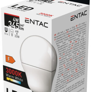 Entac LED Mini Globe E14 4W WW 3000K